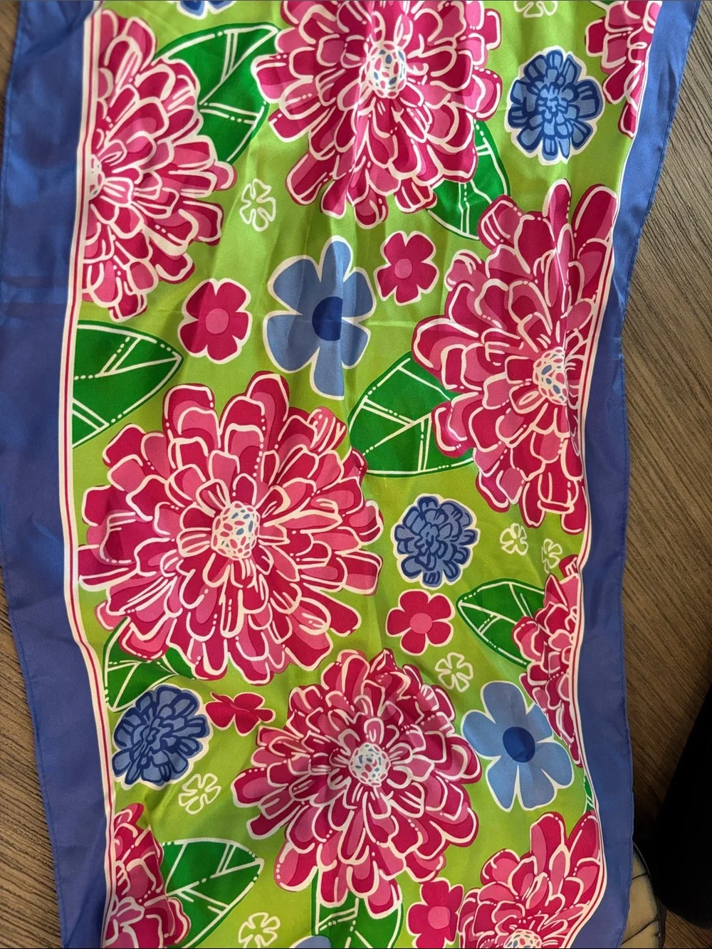 Lilly Pulitzer Silk Scarf Breast Cancer Awareness